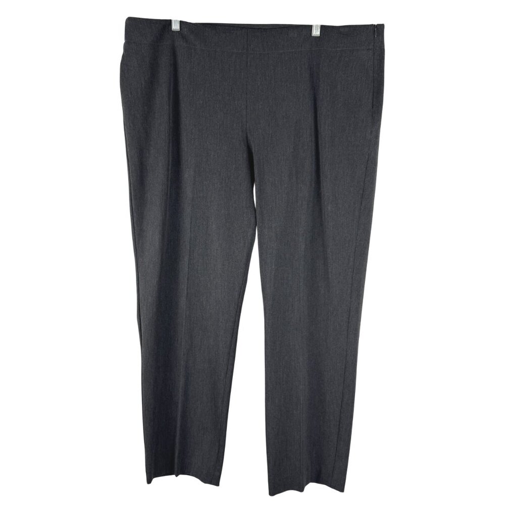 Classic Women's Straight-Leg Dress Pants in Charcoal